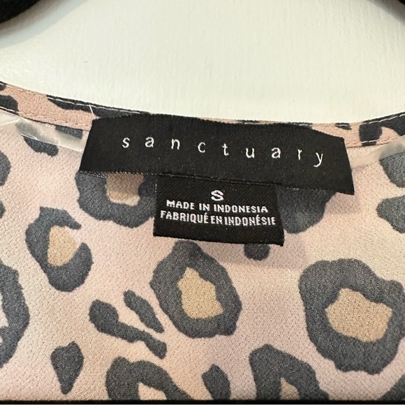 Sanctuary Birdie Shell Animal Print Top - Picture 4 of 8